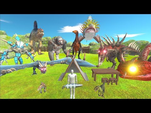 Jurassic World Evolution Camping 70 - Hunting found Dinosaurs Mutant T-rex, Titanoboa, White Shark