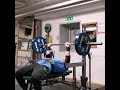 Dead bench press with close grip 140kg 14 reps