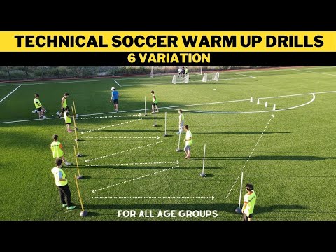 Technical Football/Soccer Warm Up Drills | 6 Variation | For All Age Groups thumbnail