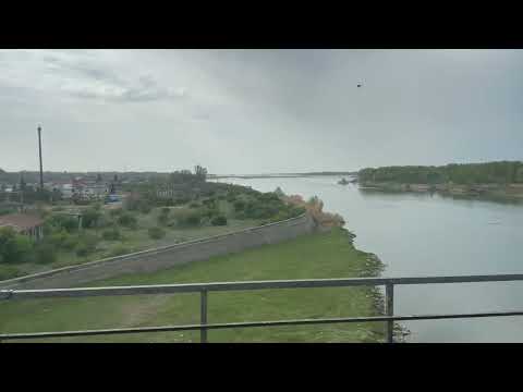 Romania in 30 sec.: Siret River, Train View, May 2022