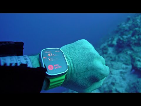 Die Apple Watch Ultra tiefer als 40 Meter
