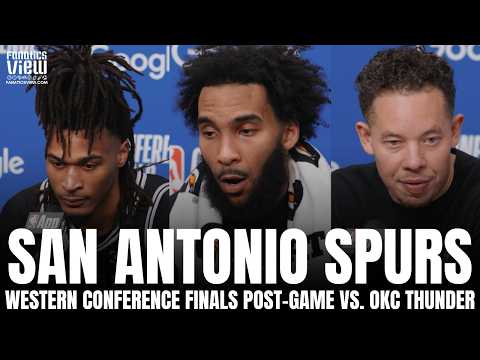 Stephon Castle, Julian Champagnie & San Antonio Respond to FACING WCF ELIMINATION, GM5 Loss vs. OKC