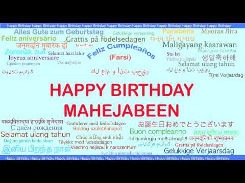 Mahejabeen   Languages Idiomas - Happy Birthday