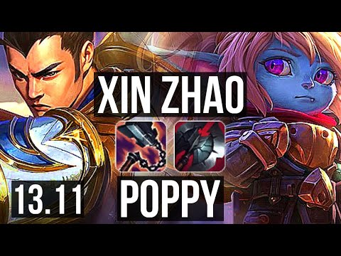 XIN vs POPPY (JNG) | 7/1/8, Godlike | KR Challenger | 13.11