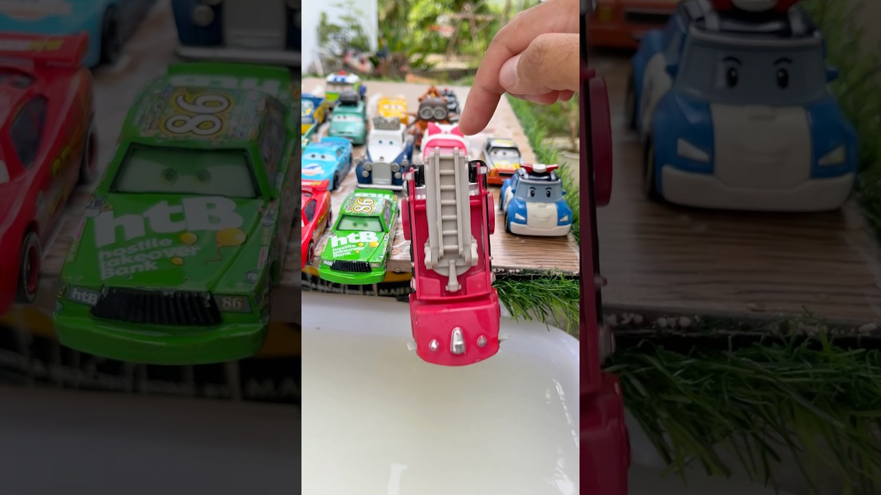 Disney Cars Calling Fire Truck 🤔 #trend #automobile #toys #viral #shorts #disneycars #fidget