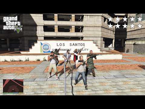GTA 5 - Franklin, Lamar, Michael, Trevor, Chef and Wade's Ten Star Escape 
