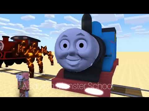 Monster school vs devious diesel vs cursed thomas,hell charles & train school || Minecraft animation