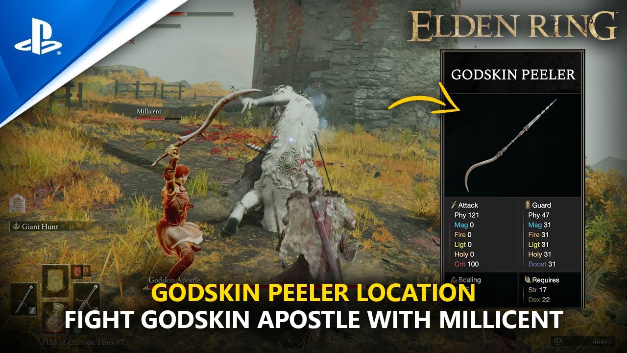 ELDEN RING Godskin Peeler Location Fight Godskin Apostle With