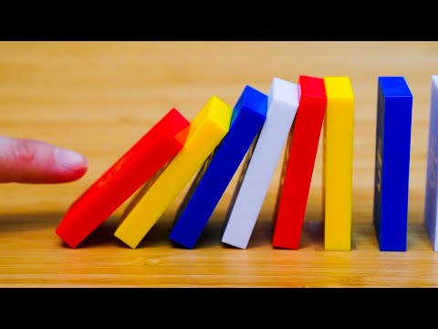 1 Hour of Oddly Satisfying Domino Falldowns (Relaxing Compilation)