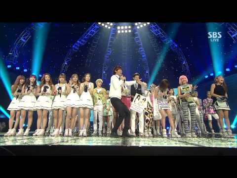 [720p] 2NE1 - Falling In Love + Win #1 @ SBS Inkigayo 130721