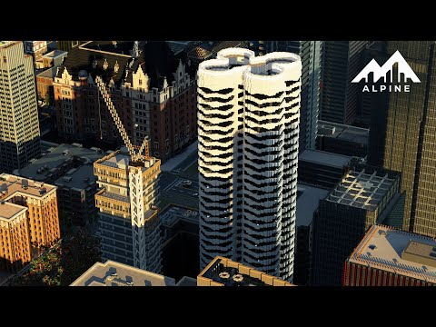 Alpine1 - The world's most hardcore way of building a Minecraft Skyscraper