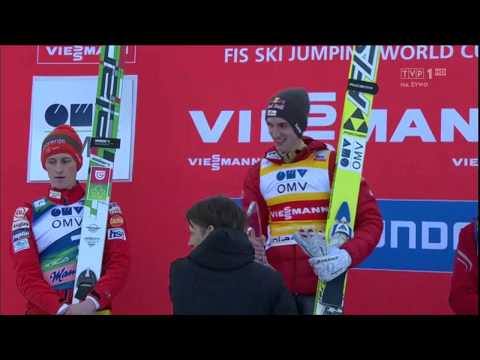 Piotr Żyła - podium 3 miejsce - Planica HS215 22.03.2013 - dekoracja