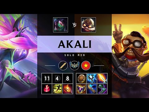 Akali Mid vs Corki - VN Challenger Patch 25.20