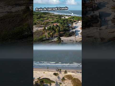 Praia de Igarapé Grande no litoral de Turiaçu no Maranhão