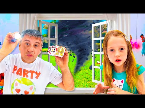 Nastya and her adventures during the hurricane