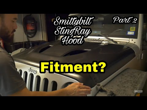 Aftermarket Hood from Amazon Fitment? Part 2 Jeep Wrangler Jk SmittyBilt 76400 StingRay