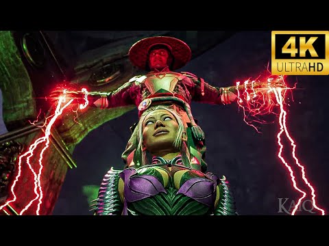 Evil Dark Raiden Destroy Everyone Scene Cinematic 4K HDR60ᶠᵖˢ  Mortal Kombat 1