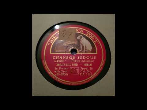 CHANSON INDOUE ("Sadko" - Rimsky-Korsakov) - DA1164 - SHELLAC 78RPM