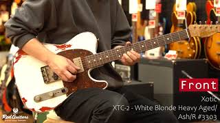 Video thumbnail for Red Guitars - Xotic / XTC-2 Olympic White Over Cherry Burst Heavy Aged / Alder / RM-R by Red Guitars