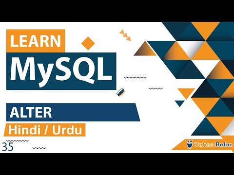 MySQL ALTER Tutorial in Hindi Urdu
