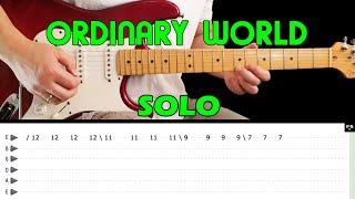 ORDINARY WORLD - Guitar lesson - Intro solo &amp; main solo (with tabs) - Duran Duran