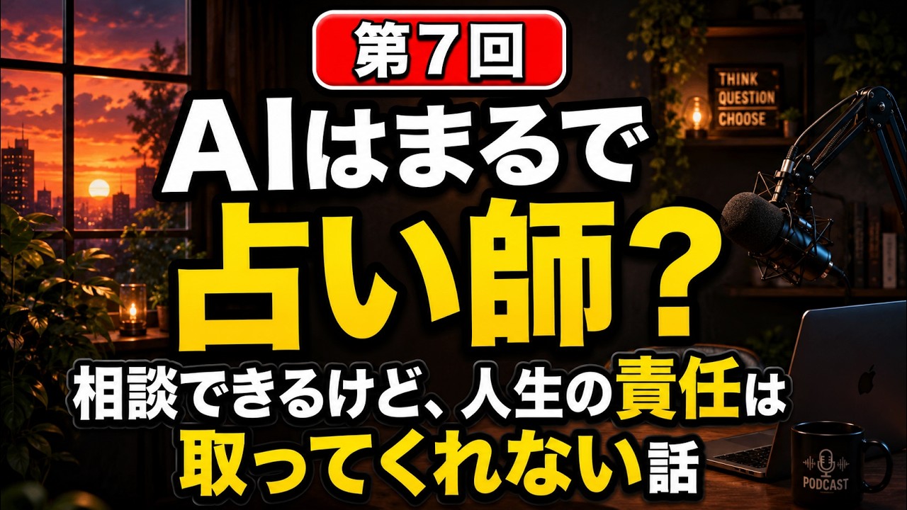 第7話 AIはまるで占い師？——相談できるけど、人生の責任は取ってくれない話
