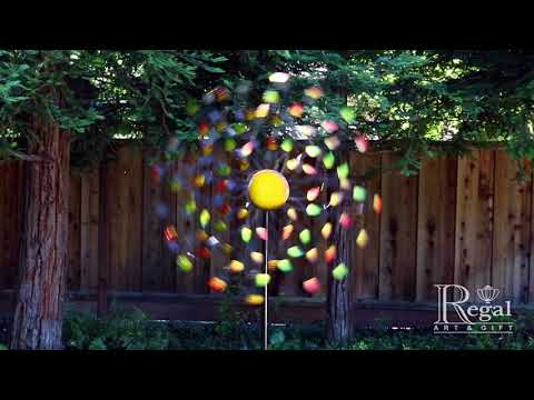 12571 32" Rotating Wind Spinner - Leaves