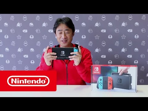 Unboxing de Nintendo Switch por Satoru Shibata