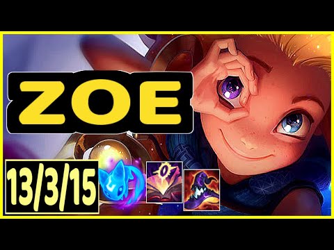 ZOE VS EZREAL - 13/3/15 KDA ADC GAMEPLAY CHALLENGER I