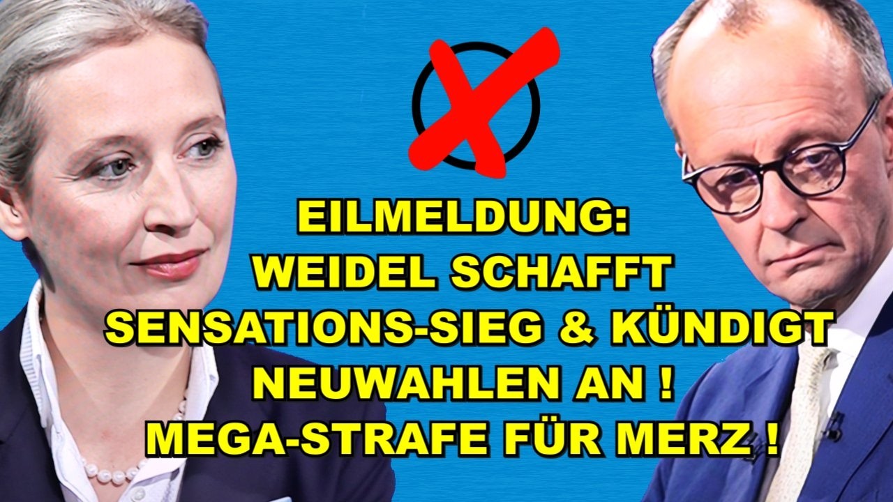 EIL: WEIDEL SIEGT & kündigt NEUWAHLEN AN!