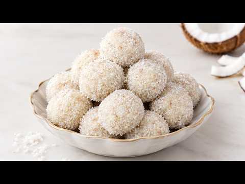 नारियल के लड्डू । Soft Coconut Laddoo Easy Recipe | No Mawa