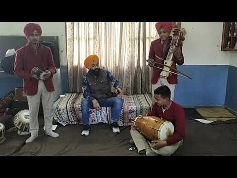 my student Amrit pal Singh play sarangi Simran Singh play dhadh Sumit play dholak folk tunes