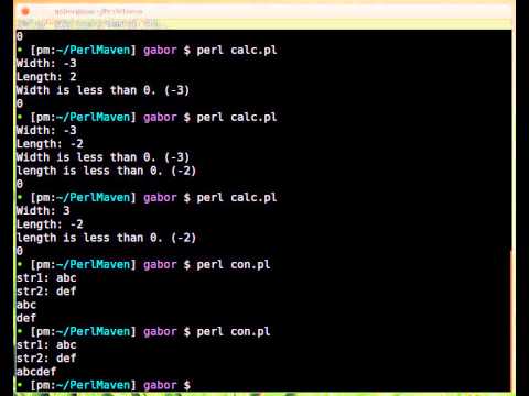 Beginner Perl Maven tutorial: 2.24 - Solution: concatenation