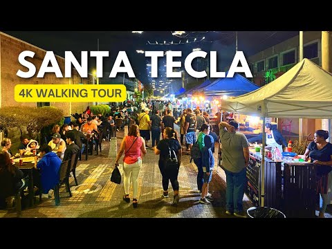 Santa Tecla, El Salvador 🇸🇻 - Exploring Paseo El Carmen in Downtown Santa Tecla - 4K Walking Tour