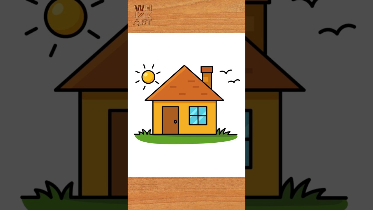 Simple House Drawing Tutorial | Easy Art for Beginners