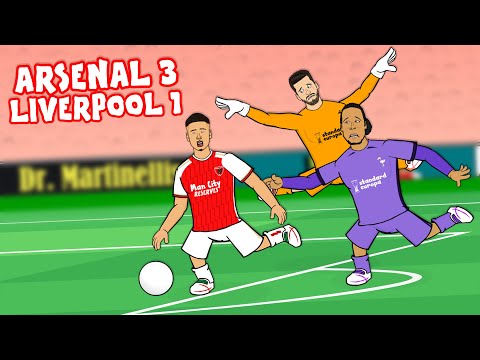 VAN DIJK & ALISSON DISASTER CLASS! (Arsenal vs Liverpool 3-1 Parody Goals Highlights Martinelli)