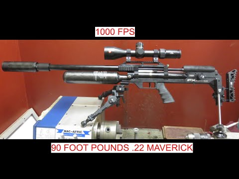 90 FOOT POUND,FX MAVERICK .22 SLINGING 40 GRAIN GEN 2 JAVELINS