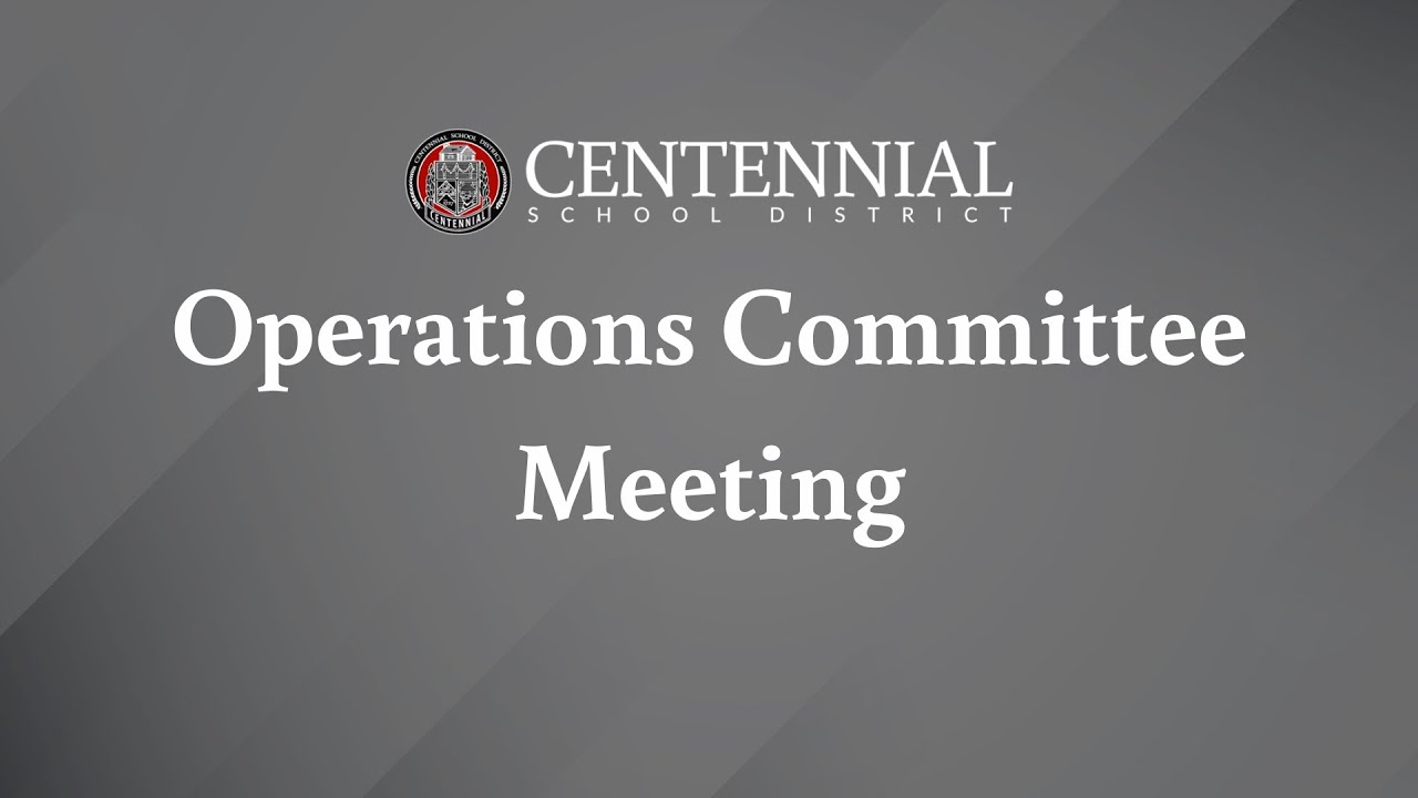 CSD - Operations Committee Meeting - September 11, 2026