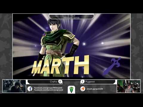 GUMS08 Singles (Winner's Semis) - Pugwest (Marth) vs HSG Craftis (Sonic)