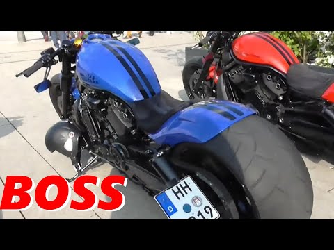 👉 Rare Harley Davidson by Porsche - Burnouts and Brutal Sounds  🔥🔥🏍