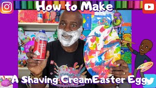 How To Make A Shaving Cream Easter Egg #Stayhome and make art #WithMe