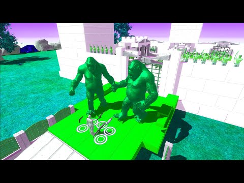 FPS AVATAR VS A SIEGLE A CASTLE EXTREME DEATH RUN - Animal Revolt Battle Simulator