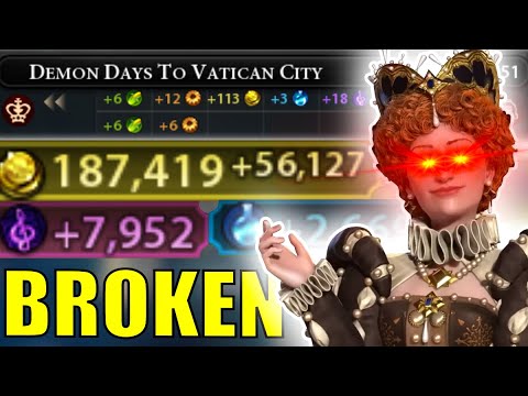 Civ 6 | 56 THOUSAND Gold Per Turn Makes This Game SILLY!!! – (#3 Deity Elizabeth Civilization VI)