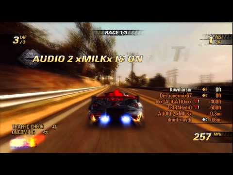 Burnout Revenge xbox 360 Angel Valley F online race