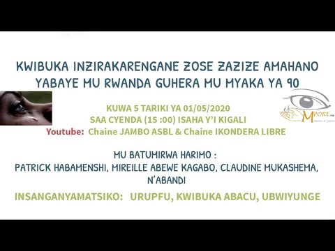 JAMBO asbl : MPORE « Ni igihe cyo gusezerera ishavu »,  01/05/2020
