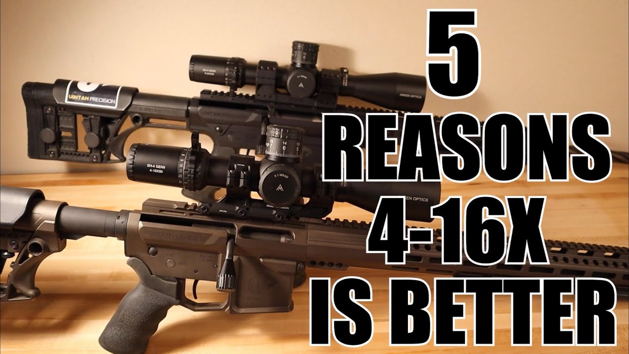 5 Reasons 4-16x Scopes Beat 6-24x Scopes! Arken Optics SH4 Gen 2