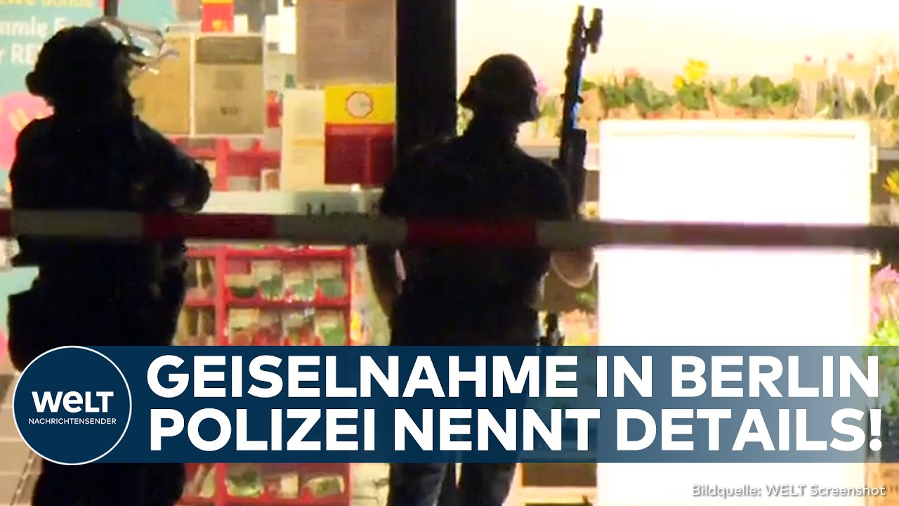 BERLIN: Geiselnahme in Supermarkt! Mann hat Frau in seiner Gewalt! Großeinsatz der Polizei