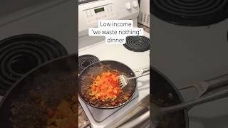 “We waste nothing” easy dinner! #lowincome #whatsfordinner #easyrecipe