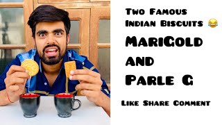 Two Famous Indian Biscuits 😂 Parle G and MariGo