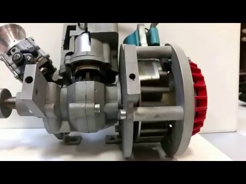 2-Takt-Drehschiebermotor - Funktionsweise (Motor: MATHE Engines 35ccm)
